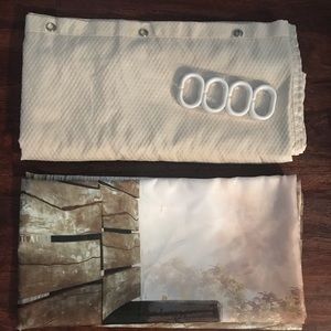 Shower Curtain, Premium Liner & Rings